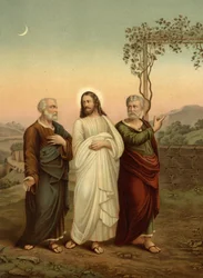 Christus und die Jünger von Emmaus
